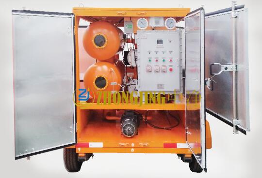 Trailer-type explosion-proof vacuum oil